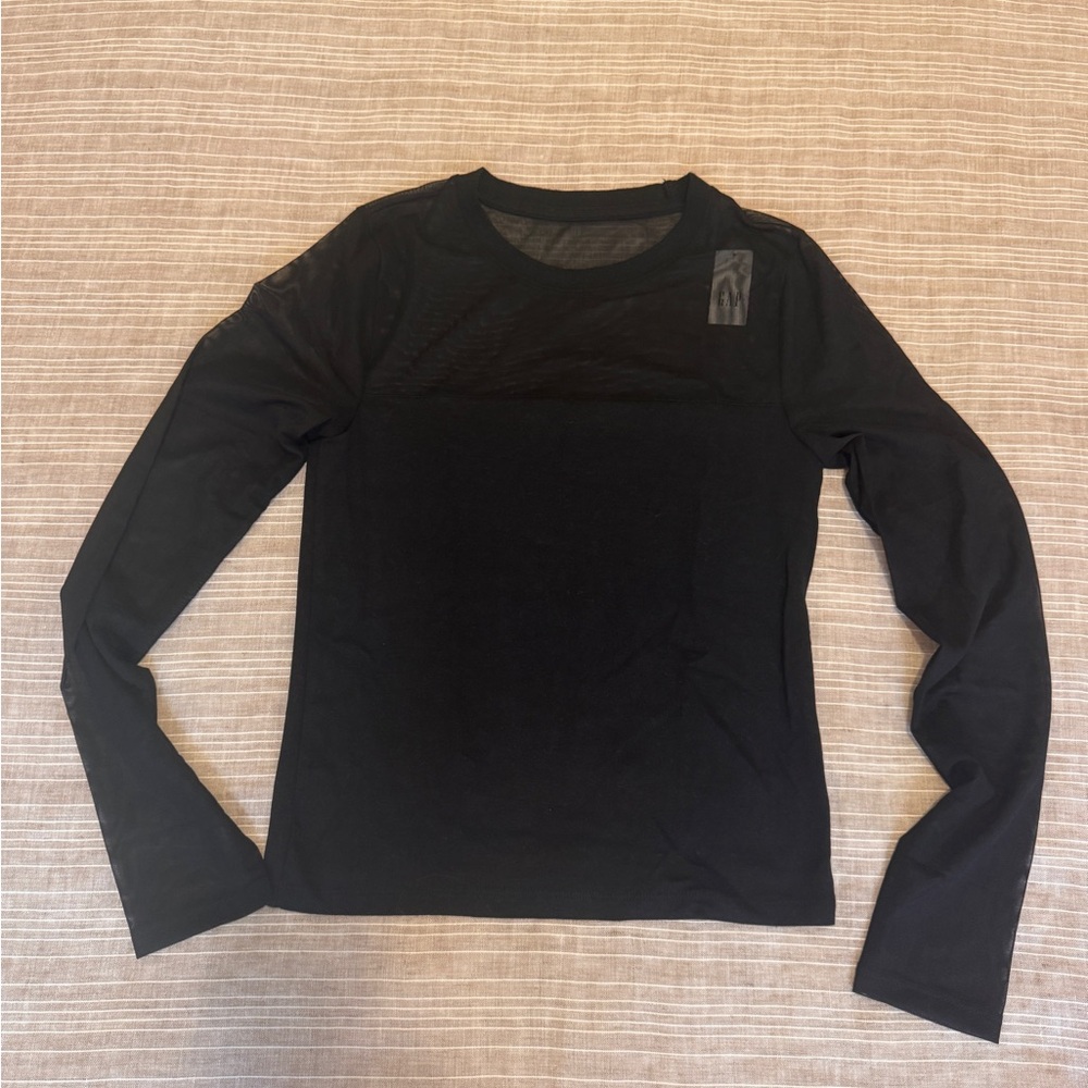 NWT, Gap Black Long Sleeve Top